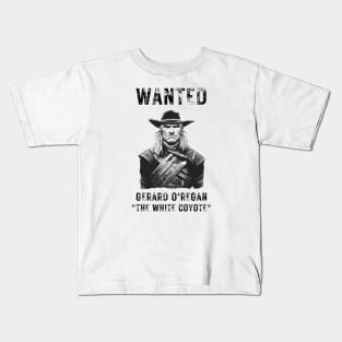 Gerard O'Regan - The White Coyote - Wanted Poster - White - Fantasy - Funny Witcher Kids T-Shirt